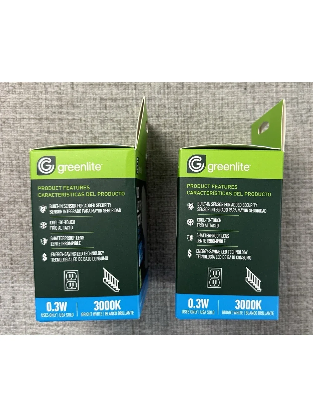 Greenlite Automatic LED NightLight 2 Pack Dusk Til Dawn Automatic Sensor-4 Total